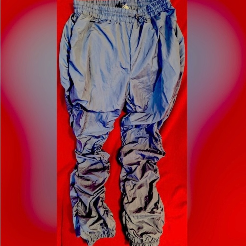 Scrunched Wind Breakers Blue